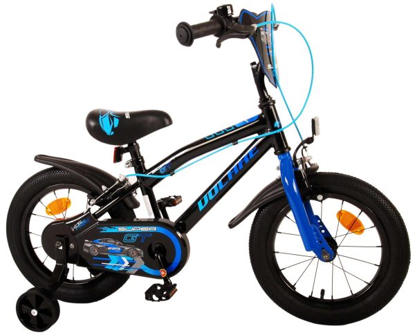 Volare Super GT Kinderfiets – Jongens – 14 inch – Blauw – Twee handremmen