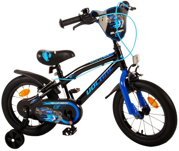 Volare Super GT Kinderfiets – Jongens – 14 inch – Blauw – Twee handremmen