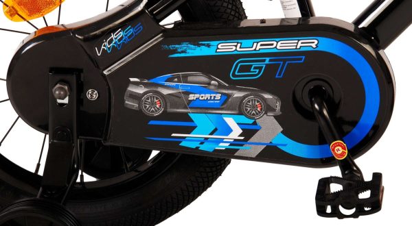 Volare Super GT Kinderfiets – Jongens – 14 inch – Blauw – Twee handremmen