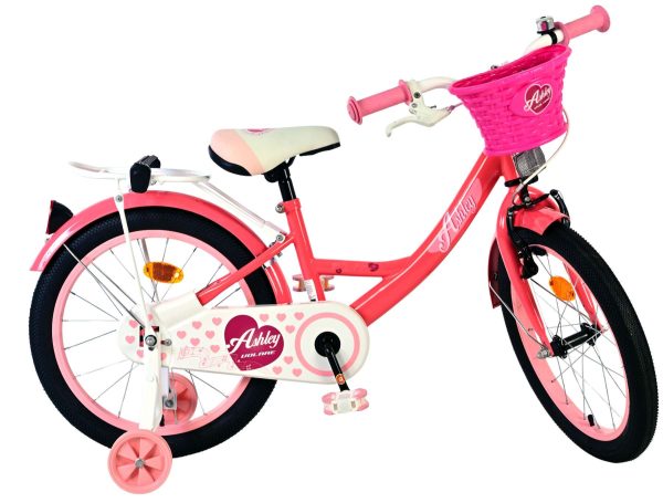 Volare Ashley Kinderfiets – Meisjes – 18 inch – Roze/Rood