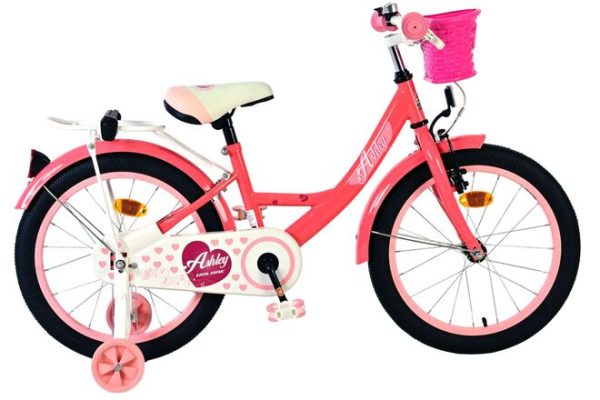 Volare Ashley Kinderfiets – Meisjes – 18 inch – Roze/Rood