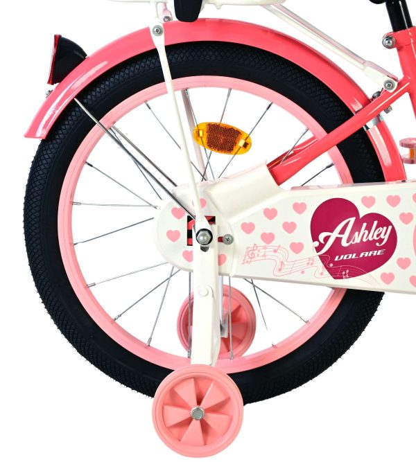 Volare Ashley Kinderfiets – Meisjes – 18 inch – Roze/Rood