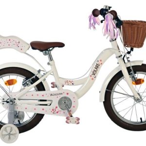 Volare Blossom Kinderfiets – Meisjes – 16 inch – Wit – Twee Handremmen