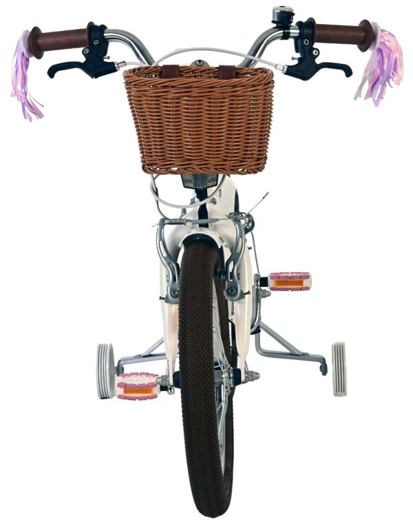 Volare Blossom Kinderfiets – Meisjes – 16 inch – Wit – Twee Handremmen