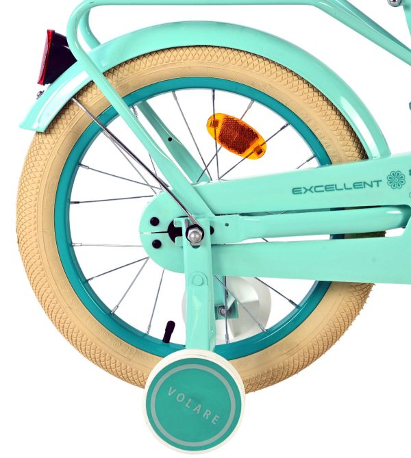 Volare Excellent Kinderfiets – Meisjes – 16 inch – Groen – 95% afgemonteerd