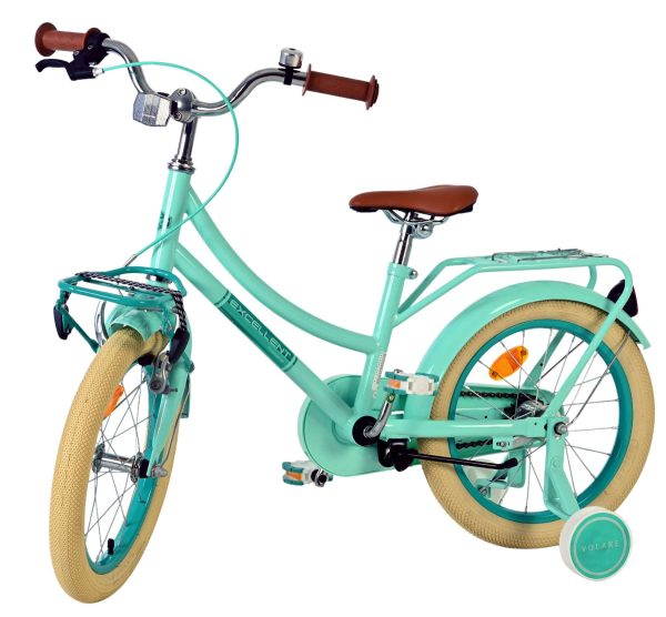 Volare Excellent Kinderfiets – Meisjes – 16 inch – Groen – 95% afgemonteerd