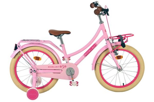 Volare Excellent Kinderfiets – Meisjes -18 inch – Roze – 95% afgemonteerd