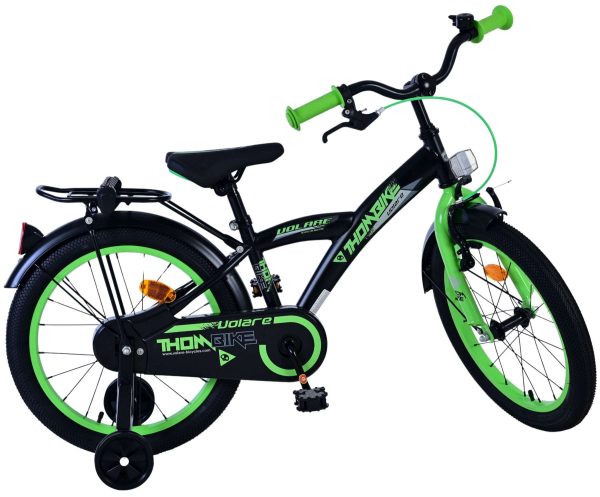 Volare Thombike Kinderfiets – Jongens – 18 inch – Zwart Groen