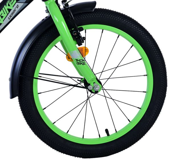 Volare Thombike Kinderfiets – Jongens – 18 inch – Zwart Groen