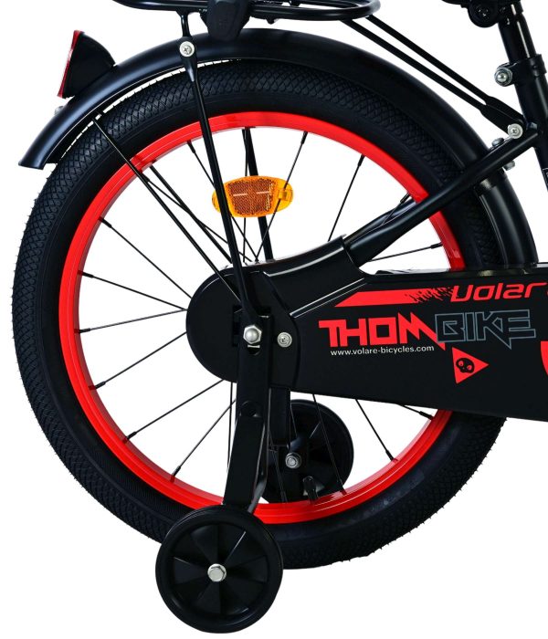 Volare Thombike Kinderfiets – Jongens – 18 inch – Zwart Rood