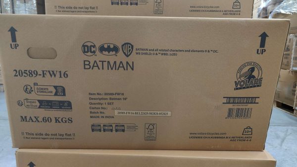 Batman Kinderfiets – Jongens – 16 inch – Zwart – 2 handremmen