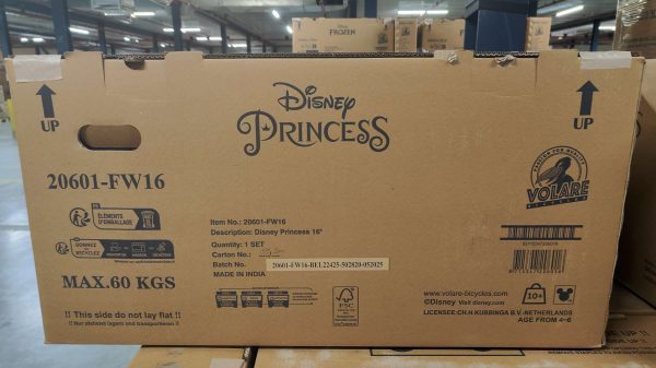 Disney Princess Kinderfiets – Meisjes – 16 inch – Roze – Twee Handremmen