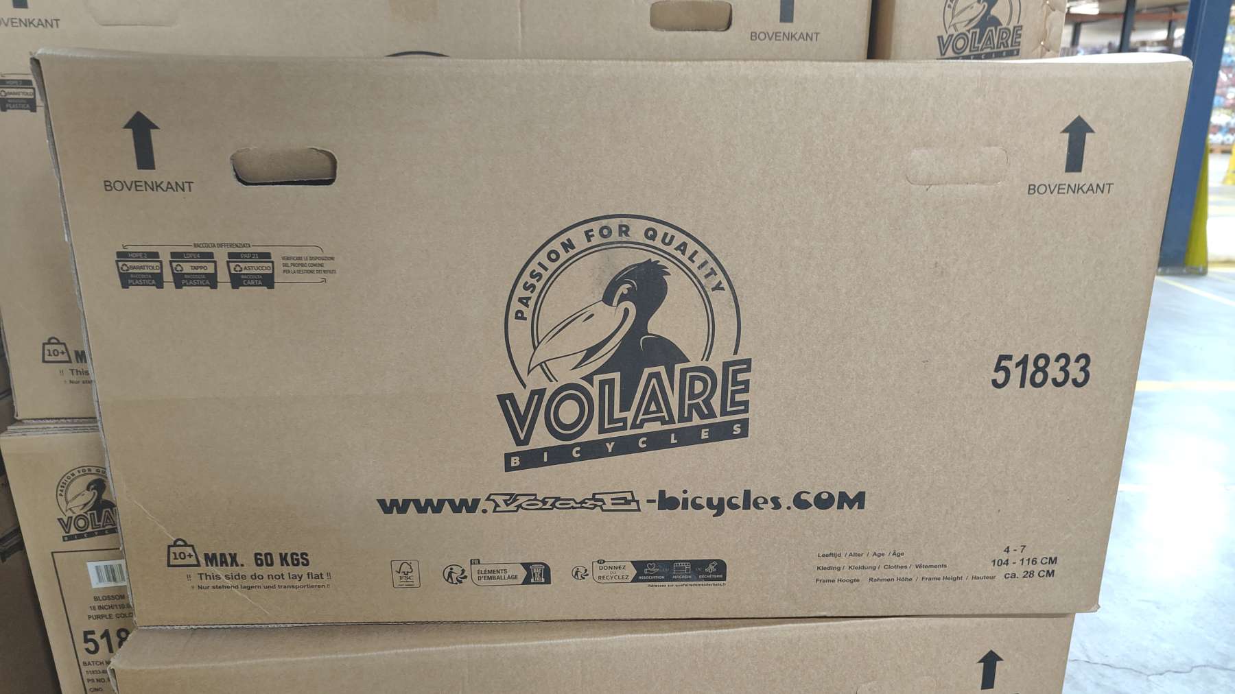 Volare Blossom Kinderfiets – Meisjes – 18 inch – Paars – Twee Handremmen Volare Blossom Kinderfiets – Meisjes – 18 inch – Paars – Twee Handremmen