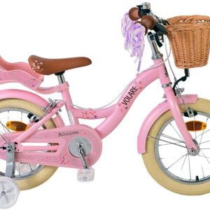 Volare Blossom Kinderfiets – Meisjes – 14 inch – Roze – Twee Handremmen
