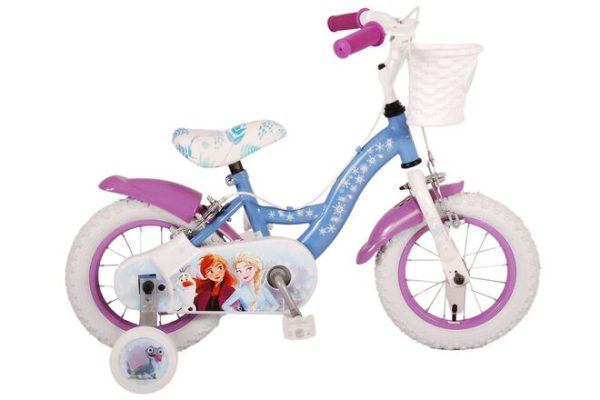 Disney Frozen 2 Kinderfiets – Meisjes – 12 inch – Blauw/Paars – Twee handremmen