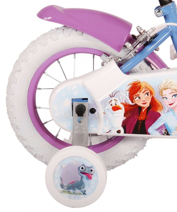Disney Frozen 2 Kinderfiets – Meisjes – 12 inch – Blauw/Paars – Twee handremmen