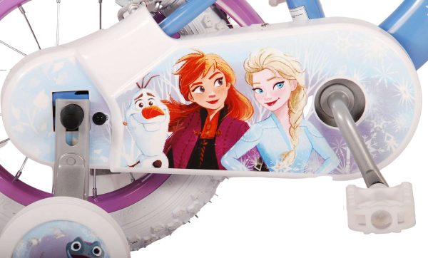 Disney Frozen 2 Kinderfiets – Meisjes – 12 inch – Blauw/Paars – Twee handremmen