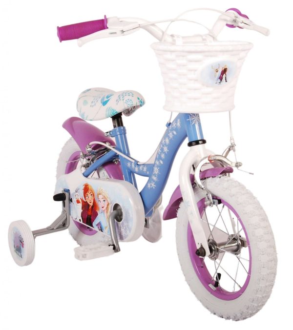 Disney Frozen 2 Kinderfiets – Meisjes – 12 inch – Blauw/Paars – Twee handremmen