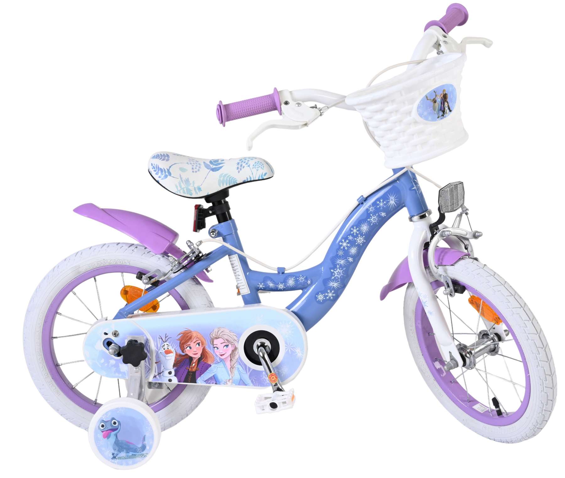 Disney Frozen 2 Kinderfiets – Meisjes – 14 inch – Blauw/Paars – Twee handremmen Disney Frozen 2 Kinderfiets – Meisjes – 14 inch – Blauw/Paars – Twee handremmen