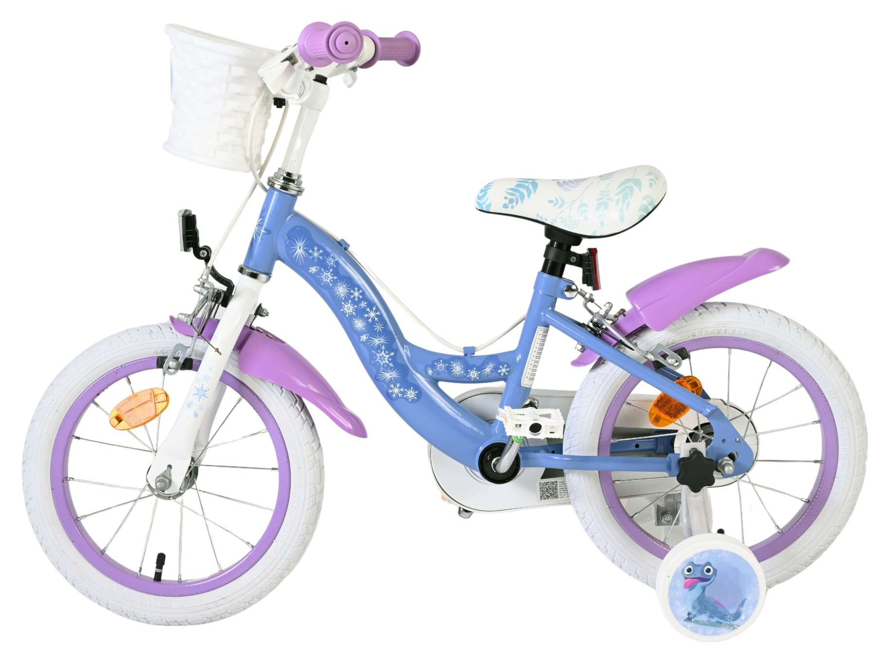 Disney Frozen 2 Kinderfiets – Meisjes – 14 inch – Blauw/Paars – Twee handremmen Disney Frozen 2 Kinderfiets – Meisjes – 14 inch – Blauw/Paars – Twee handremmen