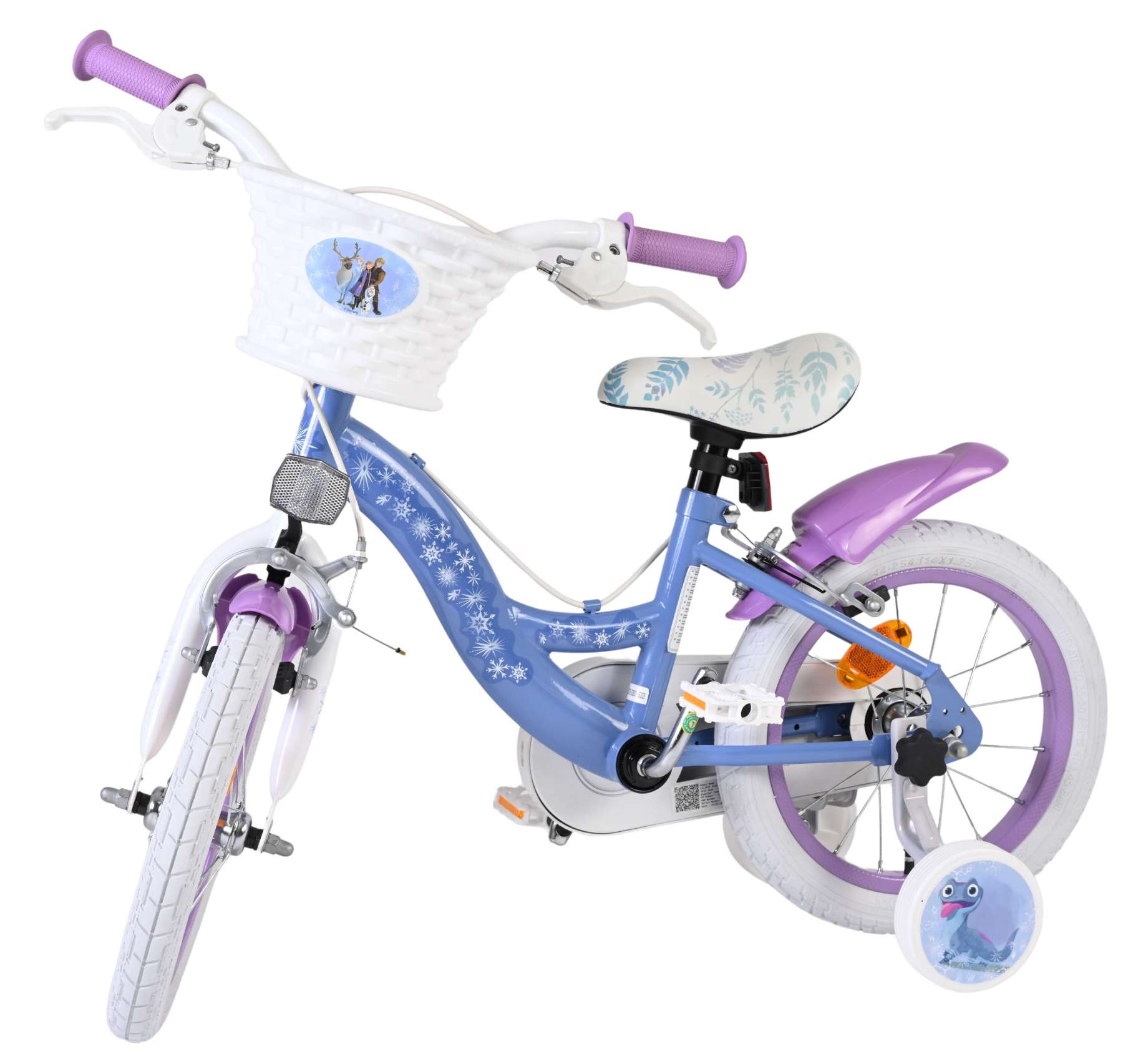 Disney Frozen 2 Kinderfiets – Meisjes – 14 inch – Blauw/Paars – Twee handremmen Disney Frozen 2 Kinderfiets – Meisjes – 14 inch – Blauw/Paars – Twee handremmen