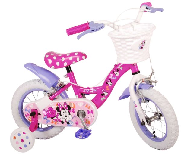 Disney Minnie Cutest Ever! Kinderfiets – Meisjes – 12 inch – Roze – Twee handremmen