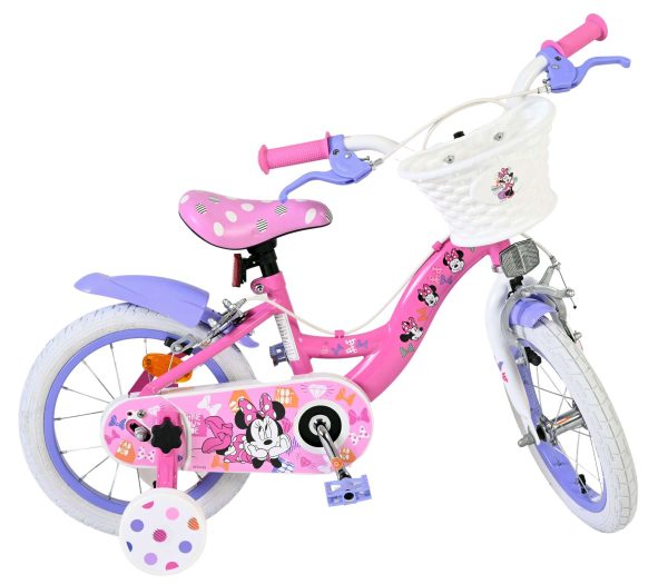 Disney Minnie Kinderfiets – Meisjes – 14 inch – Roze – Twee handremmen