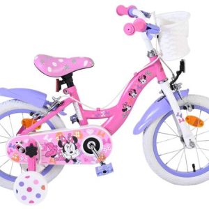 Disney Minnie Kinderfiets – Meisjes – 14 inch – Roze – Twee handremmen