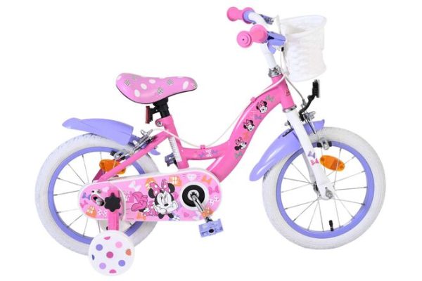Disney Minnie Kinderfiets – Meisjes – 14 inch – Roze – Twee handremmen