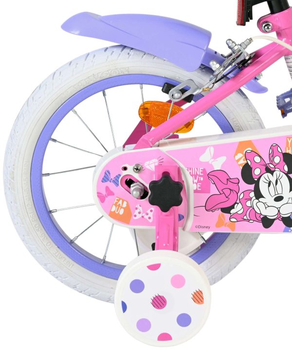 Disney Minnie Kinderfiets – Meisjes – 14 inch – Roze – Twee handremmen