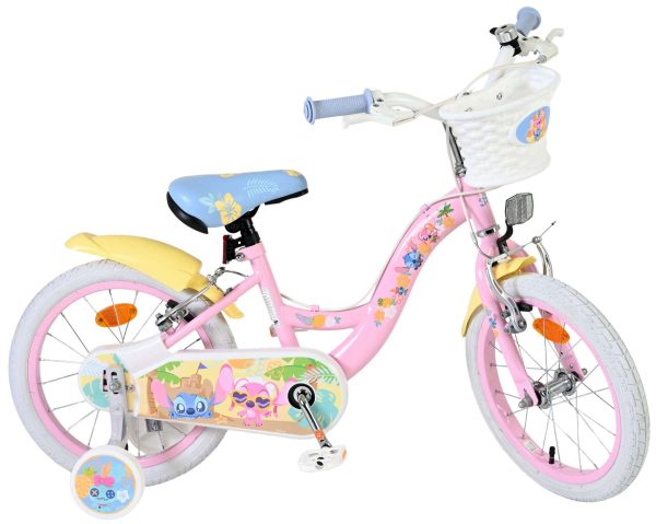Disney Stitch Kinderfiets – Meisjes – 16 inch – Roze – Twee handremmen