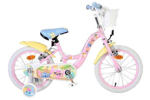 Disney Stitch Kinderfiets – Meisjes – 16 inch – Roze – Twee handremmen
