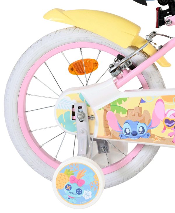 Disney Stitch Kinderfiets – Meisjes – 16 inch – Roze – Twee handremmen
