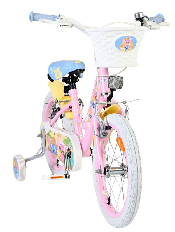 Disney Stitch Kinderfiets – Meisjes – 16 inch – Roze – Twee handremmen