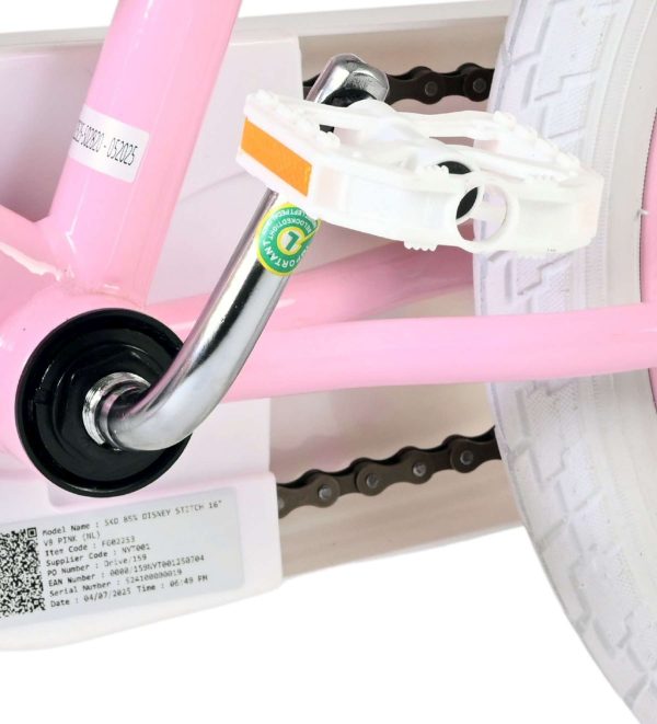 Disney Stitch Kinderfiets – Meisjes – 16 inch – Roze – Twee handremmen