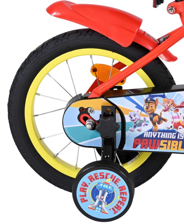Paw Patrol Kinderfiets – Jongens – 14 inch – Rood/Blauw