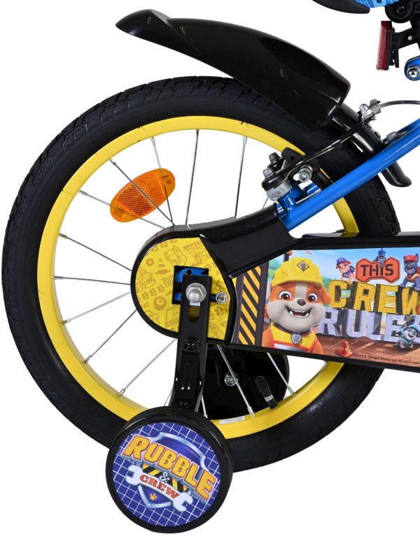 Rubble & Crew Kinderfiets – Jongens – 16 inch – Blauw – Twee handremmen