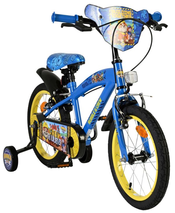Rubble & Crew Kinderfiets – Jongens – 16 inch – Blauw – Twee handremmen