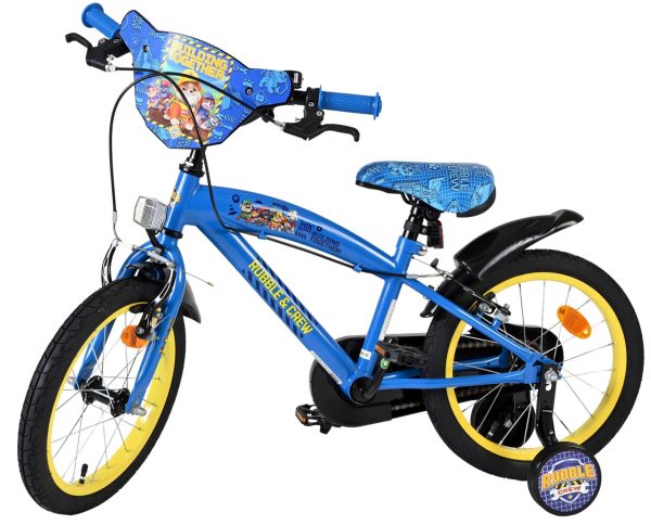 Rubble & Crew Kinderfiets – Jongens – 16 inch – Blauw – Twee handremmen