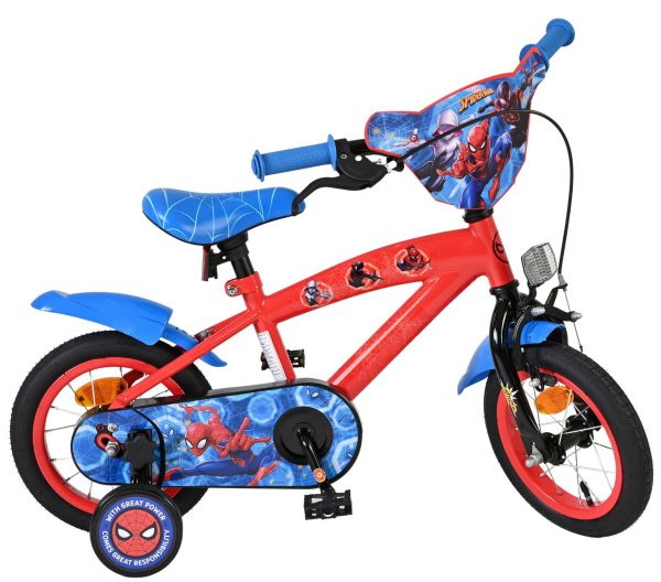 Spider-Man Kinderfiets – Jongens – 12 inch – Blauw/Rood