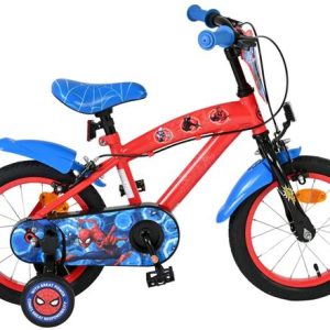 Spider-Man Kinderfiets – Jongens – 14 inch – Blauw/Rood – Twee handremmen