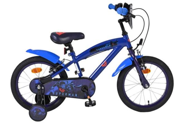 Superman Kinderfiets – Jongens – 16 inch – Blauw – Twee handremmen