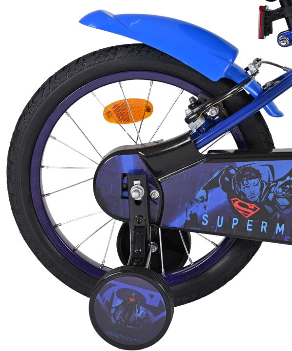 Superman Kinderfiets – Jongens – 16 inch – Blauw – Twee handremmen