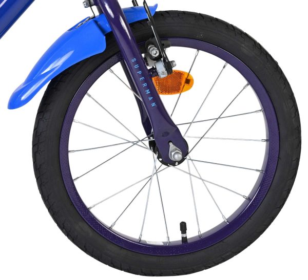 Superman Kinderfiets – Jongens – 16 inch – Blauw – Twee handremmen