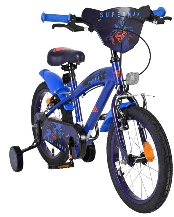 Superman Kinderfiets – Jongens – 16 inch – Blauw – Twee handremmen