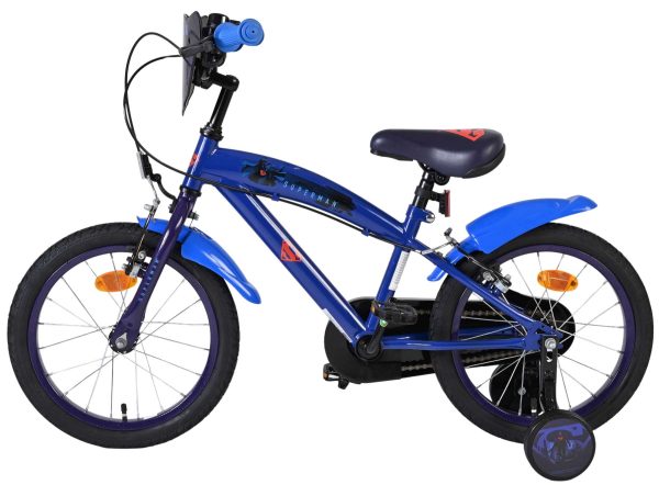 Superman Kinderfiets – Jongens – 16 inch – Blauw – Twee handremmen