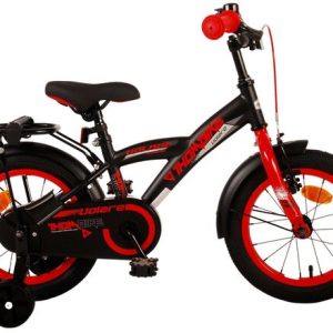 Volare Thombike Kinderfiets – Jongens – 14 inch – Zwart Rood