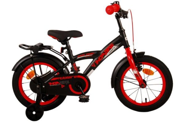 Volare Thombike Kinderfiets – Jongens – 14 inch – Zwart Rood