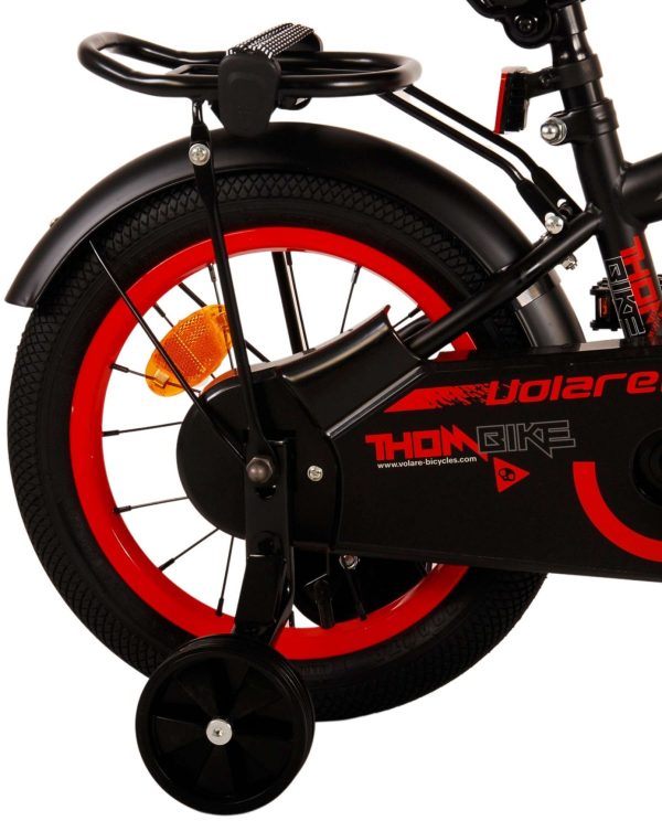 Volare Thombike Kinderfiets – Jongens – 14 inch – Zwart Rood