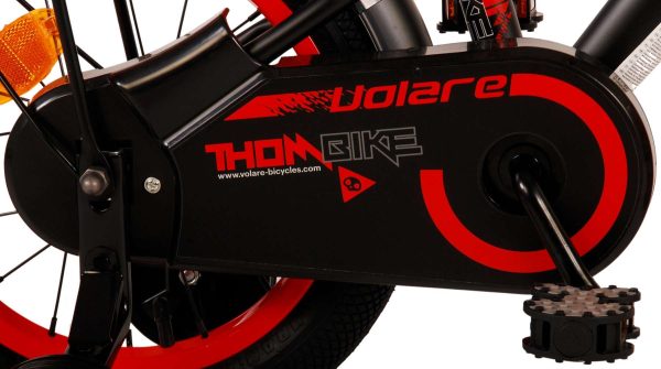 Volare Thombike Kinderfiets – Jongens – 14 inch – Zwart Rood